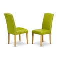 thumbnail image 3 of East West Furniture Dublin 5-piece Wood Dining Set in Oak/Autumn Green, 3 of 3