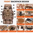 thumbnail image 5 of WFYL 80L Hiking Backpack for Men Women, Large-capacity design , Waterproof Lightweight Camping Backpack, Backpacking Backpack for Travel, Climbing, Cycling, Running, Outdoor Sports, Desert camo, 5 of 10