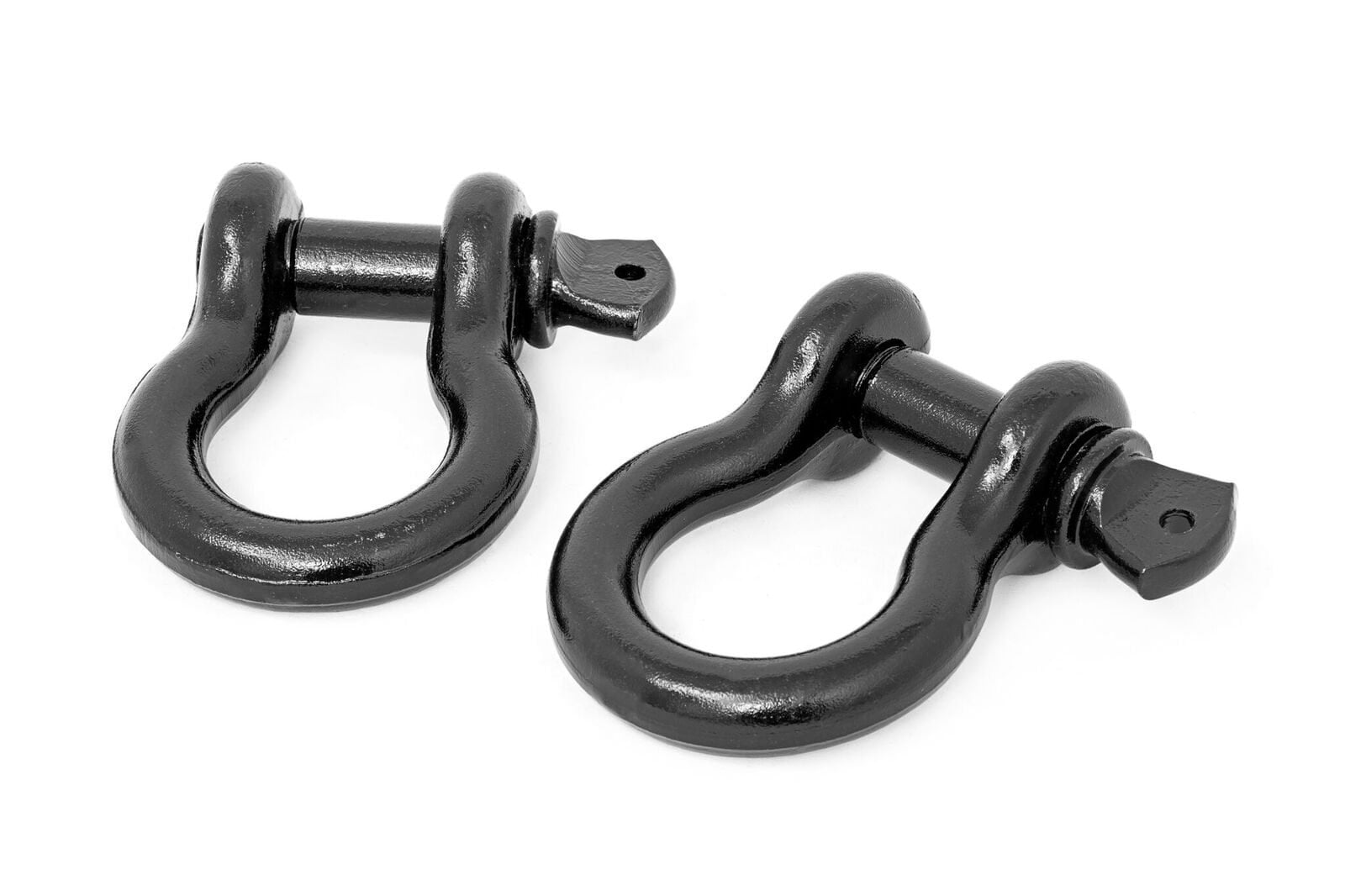 Rough Country Steel DRing Shackle Set Heavy Duty Offroad Recovery Winch Accessories D Rings