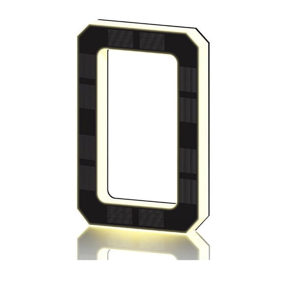 Solar House Numbers for Outside, Light Up Address Numbers for House, Auto On/Off from Dusk to Dawn for Home, Yard, Wall