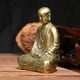 thumbnail image 3 of Estatua de Buda Adornos de decoración Escultura de Amitabha Adoración Artesanía Regalos Zen Budismo Bodhisattva Cobre Latón para, 3 of 6