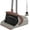 Brown&gray, variant on FURNO Broom with Dustpan Combo Set, 50.6 inch Long Handle, Upright Standing Broom and Dustpan Set Quiet Cleaning Tool Sweep The Floor Dust pan Removes 4 Times More Pet Hair(Brown and Gray)