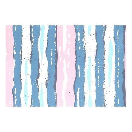 

Hand Drawn Stripes Pattern 12x18in Heat-Resistant Non-Slip Place Mat Durable and Wrinkle-Resistant
