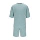thumbnail image 1 of Camiseta de Manga Corta Casual Sólido Cuello Redondo Superior Y Pantalones Traje Conjunto, Traje de Moda de Poliéster para Hombres, Lavado de Manos Primavera Verano, 1 of 4
