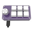 thumbnail image 2 of Mini mecánico con cable de 6 teclas USB púrpura para juegos de Baoblaze Teclado para juegos con cable, 2 of 8