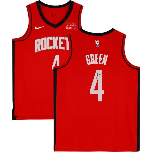 Jalen Green Houston Rockets Autographed Red 20222023 Icon Swingman 4
