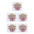 thumbnail image 2 of bedienty Wall Mounted Toothbrushes Holder Waterproof Brush Hanger Toothpaste Shaver Storage Bracket Space Saving Bathroom Type 4 5Set, 2 of 6