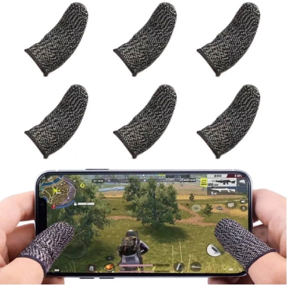 5 Pair Gaming Finger Sleeves, Mobile Game Finger Covers for Touchscreen Phone and Tablet Gaming, TIKA