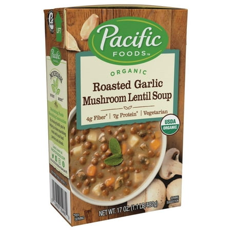 UPC 052603054669 product image for Pacific Foods Organic Roasted Garlic Mushroom Lentil Soup, 17 fl oz | upcitemdb.com