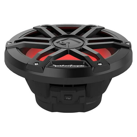Rockford Fosgate M1D2-10B Color Optix 10" DVC 2-Ohm Multicolor LED Lighted Marine Subwoofer - Black
