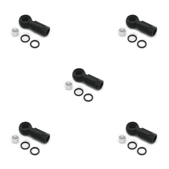 Eigraketly Bicicletas aceite cabeza de oliva freno de disco manguera pinza conector bicicleta accesorio reemplazo para /XT/XTR/BH-90 negro Negro 5Conjunto