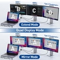 thumbnail image 4 of Estación de Acoplamiento Yeemie Pro Quad 4K HDMI USB Hub para Surface Pro 12, 4 of 9