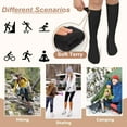 thumbnail image 6 of Nanahuang Warm Knee High Socks for Women 5 Pairs, Thermal Womens Cotton Long Casual Thick Winter Gifts Socks for Hiking Skiing, 6 of 7