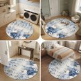 thumbnail image 5 of Small Round Rug 3Ft, Blue Grey Pumpkins Fall Non-Slip Washable Circle Rugs Carpet, Thanksgiving Floral Botanical Vintage Indoor Outdoor Rug Floor Mats Throw Runner for Bedroom Living Room Bathroom, 5 of 8