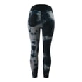 thumbnail image 5 of YUEHUA Women's Tie-Dye Honeycomb Yoga Leggings, Tummy Control Butt Lifting Pants, Stretchy Compression Workout Tights for Casual, 5 of 7