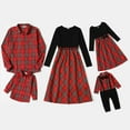 thumbnail image 2 of PatPat Mommy and Me Dress Plaid Series Family Matching Couple Sets Dresses Polo Long Sleeve Shirts Rompers, 2 of 16