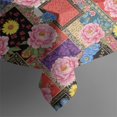 thumbnail image 5 of Pioneer Flower Floral Print Pattern Square Tablecloth, Waterproof Wipeable Spillproof Washable Table Cover for Home Kitchen Party Decor, 60"x60", 5 of 6