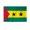Sao Tome & Principe 4x6 ft Flag, variant on AGAS Small Sao Tome & Principe Flag 4x6 inch - 11 inch Plastic Pole Polyester Fabric Stitched Edges Santomean African island Hand Held Mini Small Stick Flags