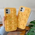 thumbnail image 3 of Yellow Duck Shockproof Silicone Phone Case for Iphone 6 6s 7 8 plus X XR XS 11 12 13 Pro Max Back Cover Reliver Stress, 3 of 6