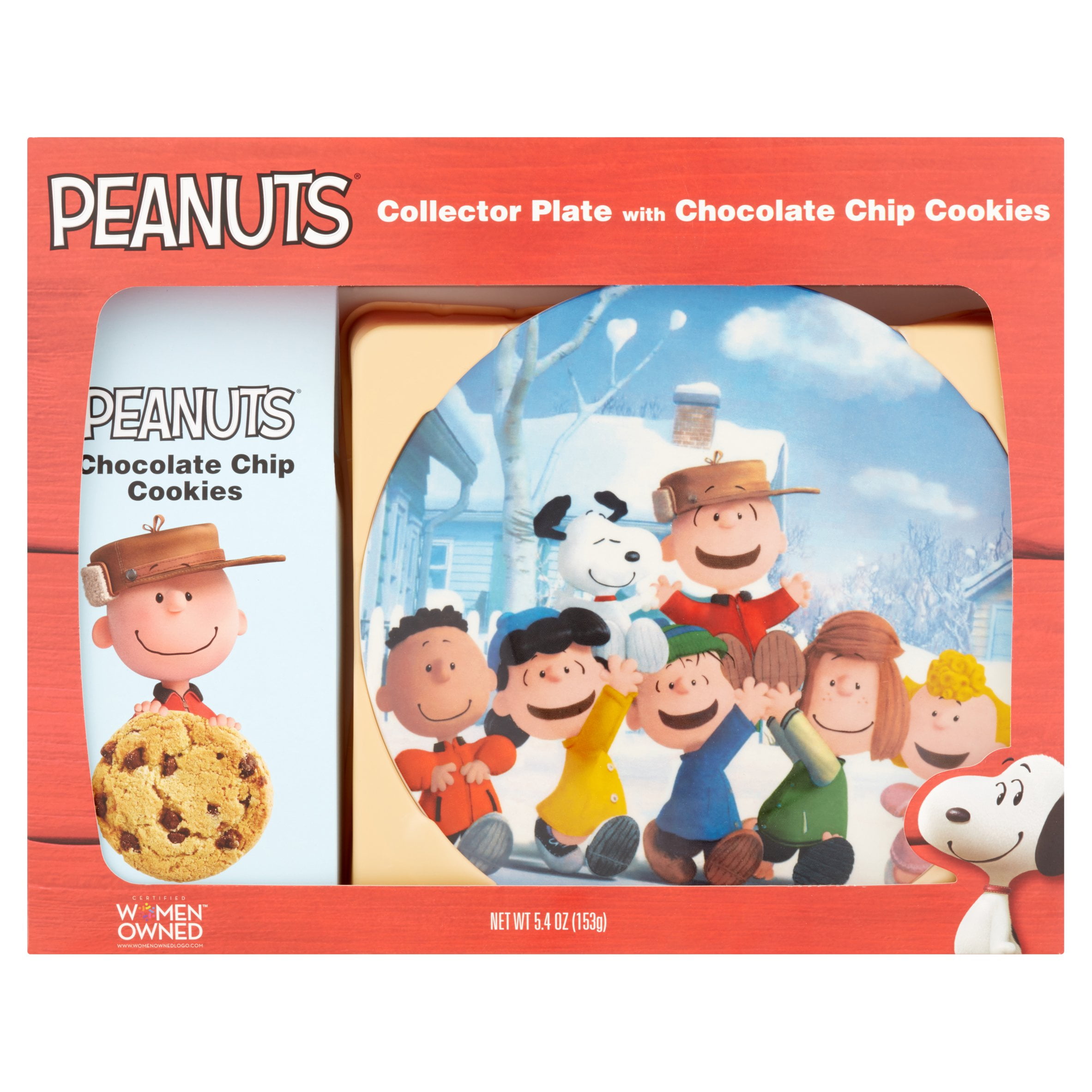 Peanuts Round Tin White Chocolate Macadamia cookies Commemorative Brent and Sams handmade Cookies united feature syndicate Snoopy cartoon