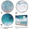 thumbnail image 3 of Designart "Aerial View Waves of White and Blue IV" Coastal Framed Wall Art - Coastal Blue Coastal Beach Living Room Framed Canvas Art, 3 of 6