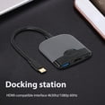 thumbnail image 2 of USB-C to HDMI-compatible PD USB3.0 4K HUB Adapter for Switch (Black Grey) Sywqhk Para estrenar, 2 of 7