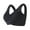 Black, variant on ,Women's Front Snap Closure Soft Bras Stretchy Wireless Push up Full Coverage Bra Comfy Sleep Everyday Underwear Bralettes Grey L
