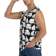 Balery Cute Cartoon Polar Bear Men's Sleeveless Muscle Shirts Workout