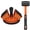 Orange, variant on Floor Gap Fixer Tool with Rubber Mallet Heavy Duty Flooring Jack for Hardwood Laminate and Engineered Wood Double Sided 45° Strike Face Gap Closing Tool for Installation and Repair