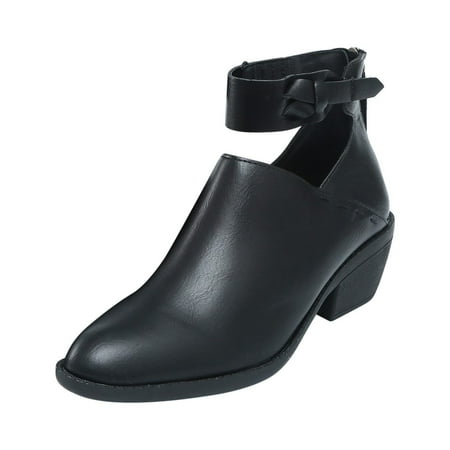 

Winter Boots for Women Women Ankle Boots Solid Color Fashion Square High Heel Pointed Shoes
