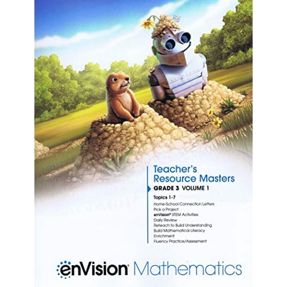 Pre-Owned enVision Mathematics 2020 Teacher Resource Masters Grade 3 Volume 1, c. 2020, 9780134954158, 0134954157, 9780134954158, 0134954157, Paperback,