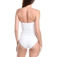thumbnail image 2 of SEA LEVEL AUSTRALIA womens  Interlace Seamless Bandeau One-Piece, 4, White, 2 of 3
