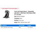 thumbnail image 2 of Front Left Engine Mount - Compatible with 2019 - 2022 Ram 1500 Classic RWD 5.7L V8 GAS 2020 2021, 2 of 2