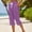 Purple, variant on Zysthvn Straight Leg Womens Summer Capris Casual Striped Crop Pants for Women Button Drawstring with Pockets Loose