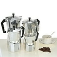 thumbnail image 2 of Amdohai 3-Cup Aluminum Espresso Percolator Coffee Stovetop Maker Mocha Pot for Use on Cooker Gas Stove Electrothermal Furnace, 2 of 8