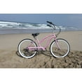 thumbnail image 5 of Firmstrong Urban Lady 7 Gear Speed Women's 26 Inch Beach Cruiser Bicycle, Pink, 5 of 6