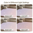 thumbnail image 7 of ODIKA 9'x12' Washable Area Rug Non-Slip, Chair-Friendly Purple Scattered Pink Lunar Glowing Dots Balanced Layout for Dining Room, Basement, Large Office, 7 of 7