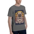 thumbnail image 2 of Bingfone Pug Dog Yoga Men'S Loose Fit Short-Sleeve Pocket T-Shirt, 2 of 7
