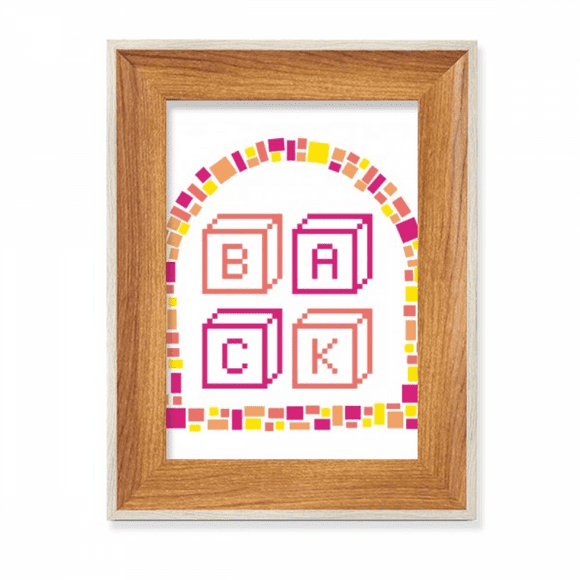 Back House Holds Boxes Desktop Wooden Photo Frame Display Picture Art Painting Multiple Sets