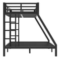 thumbnail image 5 of DreamBuck Metal Twin XL Over Queen Bunk Bed for Teens Adults, Heavy-Duty Metal Bunk Bed Frame with 2 Side Ladder and Full-Length Guardrail, Space-Saving, Noise Reduced, Black, 5 of 7
