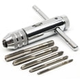 thumbnail image 1 of Llave de trinquete con mango en T plateado ajustable, con 5 uds., M3-M8, tornillo de máquina de 3mm-8mm, conector métrico, grifo en forma de T, 1 of 5