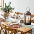 thumbnail image 6 of Red Geometric Round 13 Inch Placemats Set of 4, Vintage Rhombus Circle Texture HeatResistant Non Slip Place Mats for Dining Table, Wipeable Braided Kitchen Table Mats for Housewarming, 6 of 9