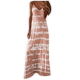 thumbnail image 2 of LOVZFMLL Robes Femmes Sans Manches Col en V Bandage Soirée Décontractée Longue Robe, 2 of 7