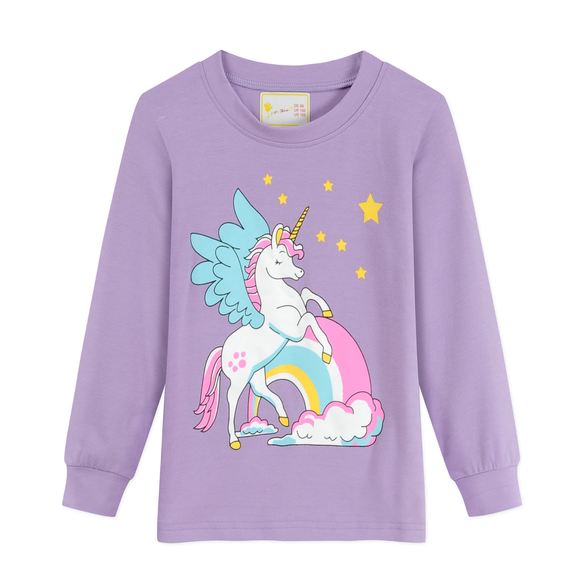 Little Hand Toddler Girls Unicorn Pajamas Long Sleeve Tops Pants Pajama Set 2t Other