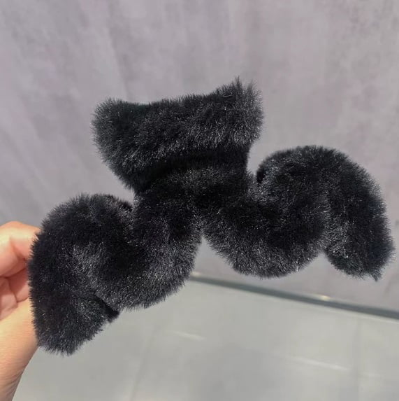 2-Pack Plush Shark Clips for Hair - Strong Grip, Elegant Design for Everyday Use