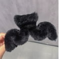 thumbnail image 2 of 2-Pack Plush Shark Clips for Hair - Strong Grip, Elegant Design for Everyday Use, 2 of 2