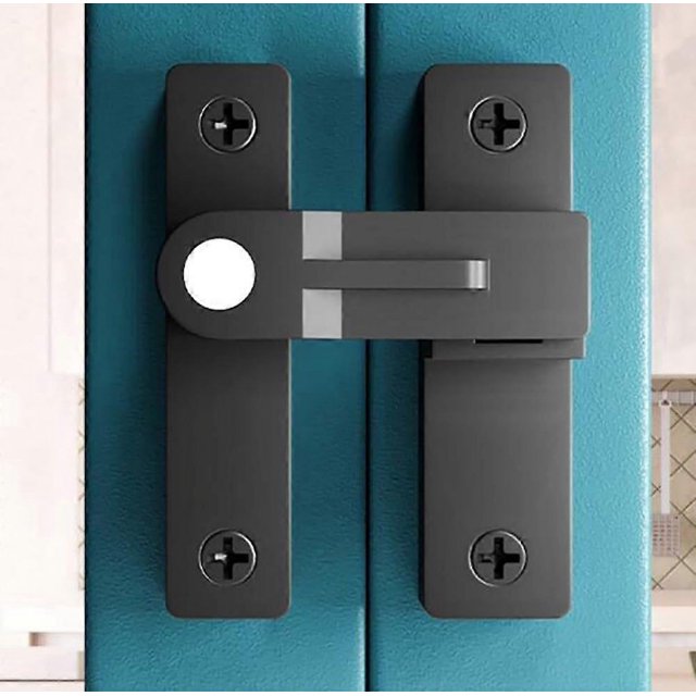 Cerradura para puerta corrediza, pestillo para puerta de granero, hebilla con gancho y ojo, cerradura para puerta de valla de madera