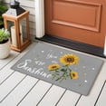 thumbnail image 4 of Sunflowers Entryway Rug 2'x3'&nbsp; Non Slip Front Door Mats, Spring Summer Bees Yellow Floral Grey Entrance Rugs Indoor Outdoor Carpet, Washable Floor Mats Small Area Rug for Bedroom Kitchen, 4 of 8