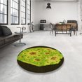 thumbnail image 4 of Ahgly Company Machine Washable Indoor Rectangle Transitional Pistachio Green Area Rugs, 5' x 7', 4 of 7