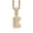 Gold K, variant on Cubic Zircon 26 Letter Alphabet Pendant Necklace for Women Stainless Steel Personalized Initial First Name Jewelry Silver M